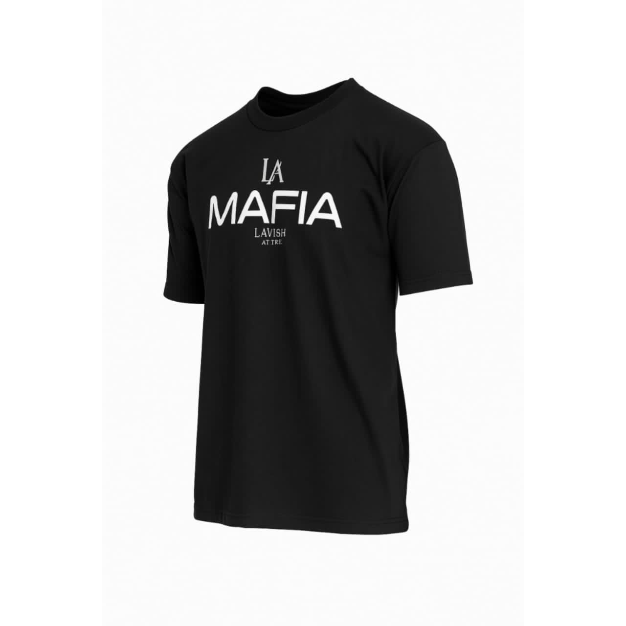Lavish Attire “MAFIA” Graphic Cotton T-Shirt – Black
