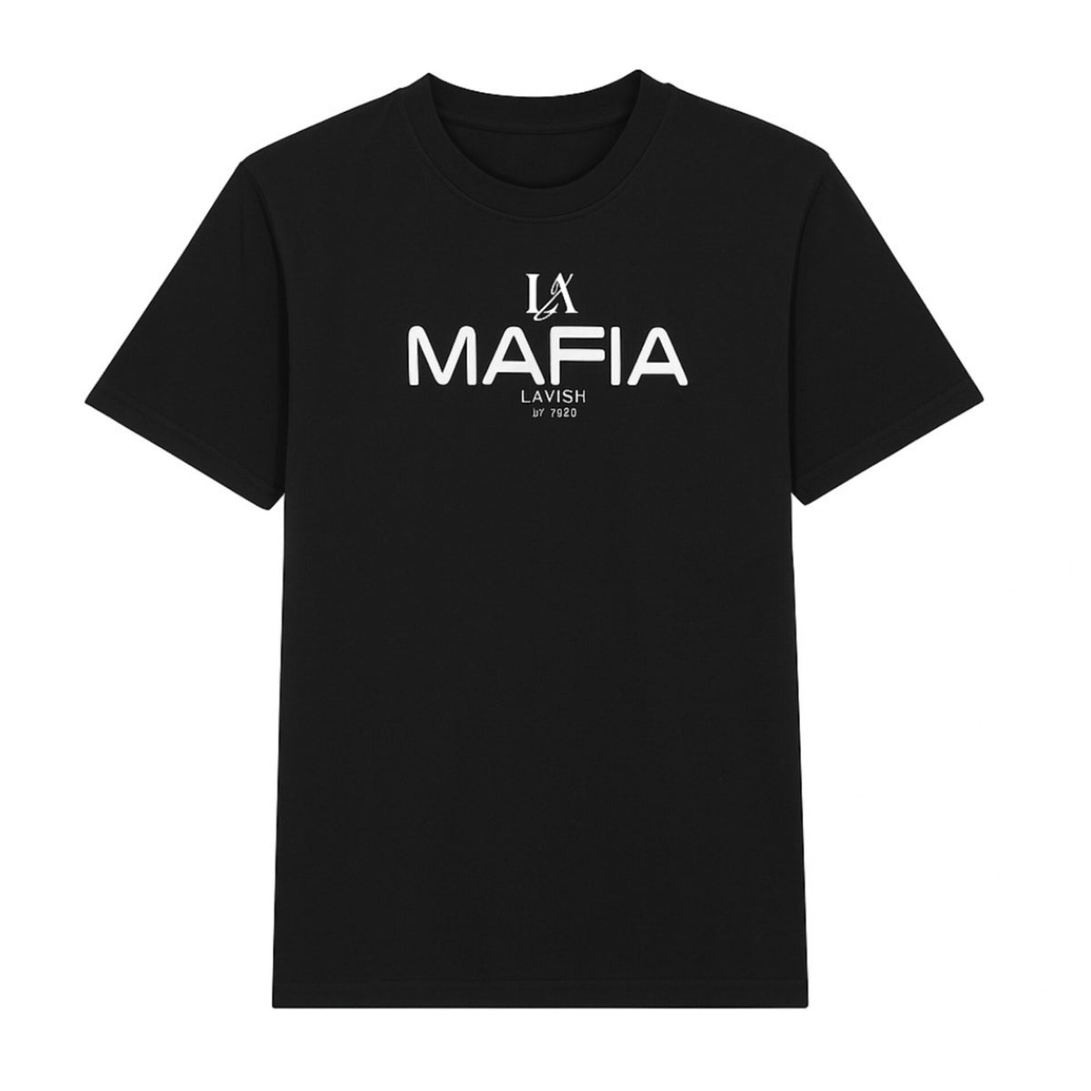 Lavish Attire “MAFIA” Graphic Cotton T-Shirt – Black