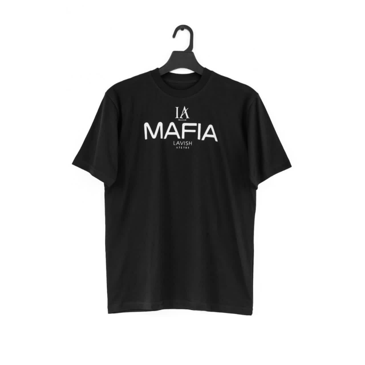 Lavish Attire “MAFIA” Graphic Cotton T-Shirt – Black