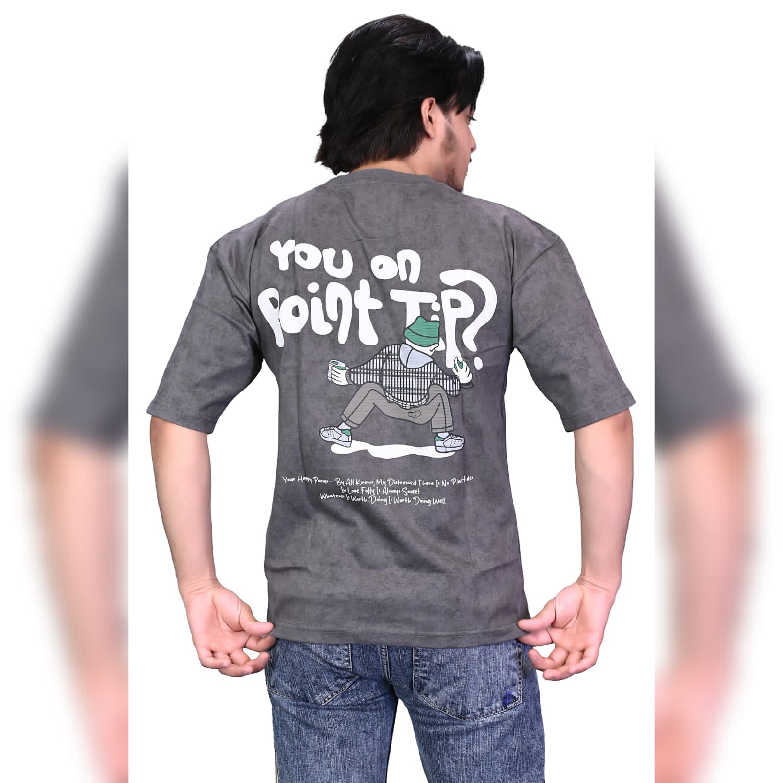 Lavish Attire Stone Wash Graphic T-Shirt